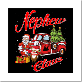 Nephew Claus Santa Car Christmas Funny Awesome Gift Posters and Art